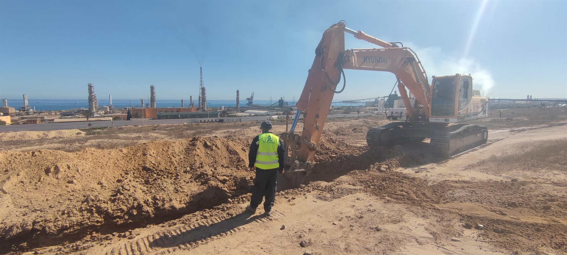 Terrassement sur site industriel